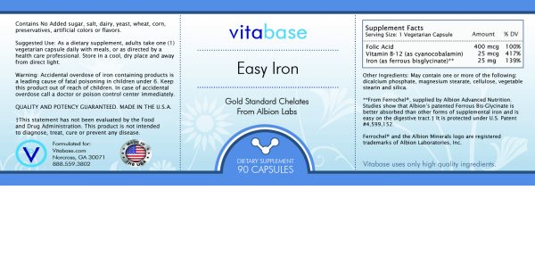 vitabse easy Iron