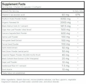 7 day cleanse label