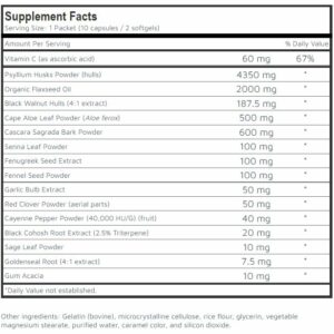 7 day cleanse label