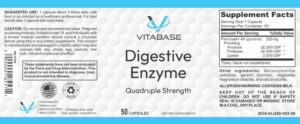 Vitabase Digestive Enzyme Label
