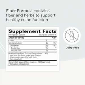 Integrative Therapeutics Fiber Formula label