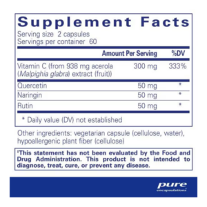 Pure Encapsulations AcerolaFlavonoid Lable