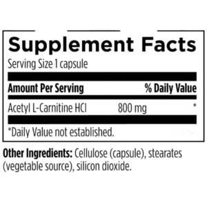 Designs for Health Acetyl L-Carnitine Lable