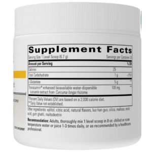 Integrative Therapeutics Glutamine Forte Drink Mix Lable