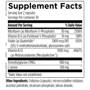 Designs for Health Homocysteine Supreme™ Lable