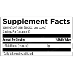 Designs for Health L-Glutathione Power™ Lable