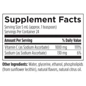 Designs for Health Liposomal Vitamin C Lable