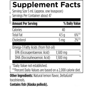 Designs for Health OmegAvail™ Hi-Po Liquid Lable