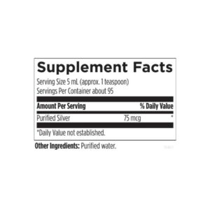 Designs for Health Silvercillin™ Liquid label