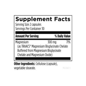 Designs for Health Magnesium Glycinate Complex label