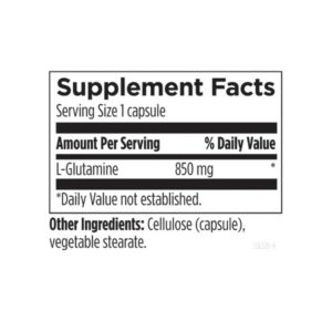 Designs for Health L-Glutamine label