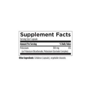 Designs for Health K+2 Potassium label