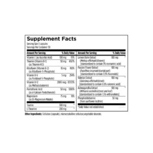 Designs for Health CatecholaCalm™ label