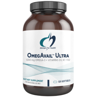 Designs for Health OmegAvail™ Ultra with Vitamin D3, K1 and K2