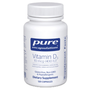 Pure Encapsulations Vitamin D3 10 mcg 400 IU