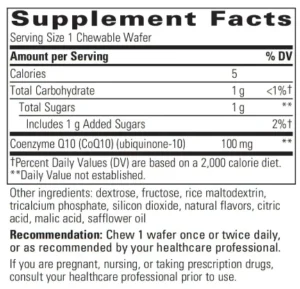 COQ10 100 mg Tropical integrative therapeutics label