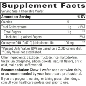 COQ10 100 mg Tropical integrative therapeutics label