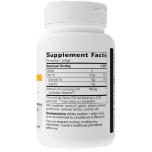 Integrative Therapeutics UBQH 100 mg Lable