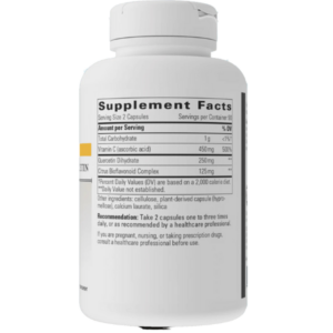 Integrative Therapeutics Vitamin C With Quercetin Lable