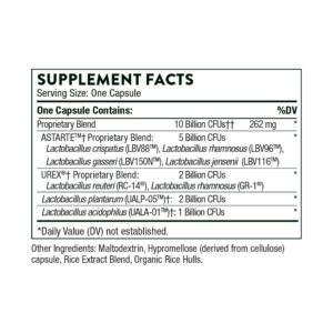 Thorne Women's Daily Probiotic Label