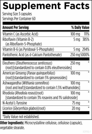 Designs for Health Adrenotone™ label