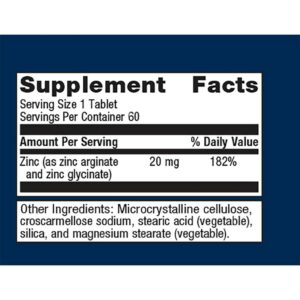 Metagenics Zinc AG Label