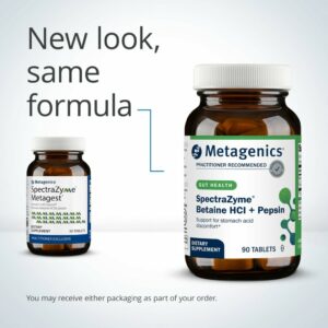 SpectraZyme Betaine HCI + Pepsin label new look