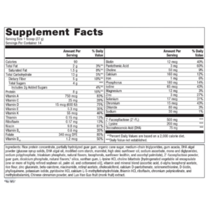 MetaKids™ Nutrition Powder Dietary Supplement vanilla label