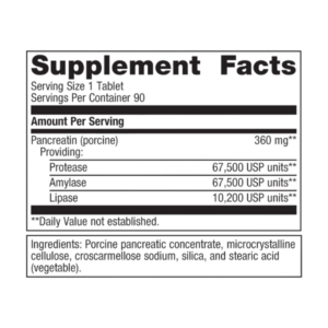SpectraZyme Pancreatic Enzymes 90