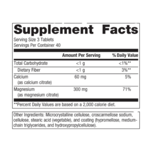 Magnesium Citrate label