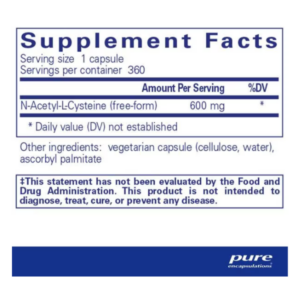NAC (n-acetyl-l-cysteine) 600 mg - Image 2