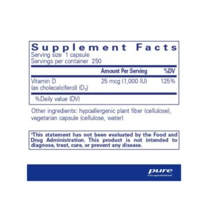 Vitamin D3 25 mcg 1,000 IU - Image 2