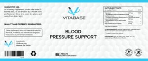 Vitabase Blood Pressure Support label