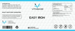 Vitabase easy iron label