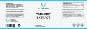 Vitabase Turmeric Extract label