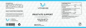 Vitabase Prostate Support label