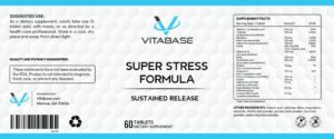 Vitabase Super Stress Formula label