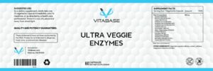 Vitabase Ultra Veggie Enzymes label