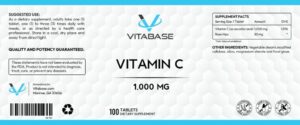 Vitabase Vitamin C label