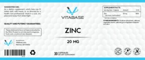 Vitabase Zinc label