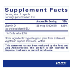 Vitamin D3 125 mcg 5,000 IU - Image 2